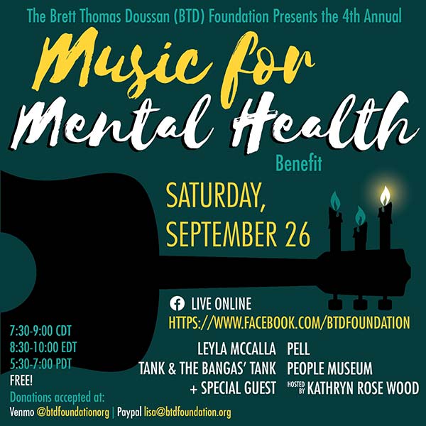 Music For Mental Health - Brett Thomas Doussan Foundation